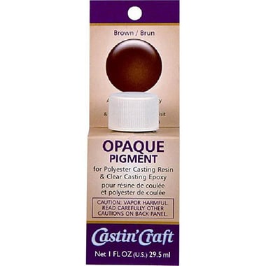 Castin Craft Opaque Pigment Casting Colors, Bottle, Brown, 1.00 oz ( 28.41 ml ), .50 kg ( 1.10 lb )