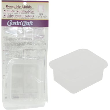 Castin Craft Reusable Molds, Square, White, 3.00 oz ( 85.24 ml ), .30 kg ( .66 lb )