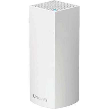 Linksys Velop (1-pack) Whole Home Mesh Wi-Fi, Wireless AC (802.11ac), Tri-Band (2.4 GHz/5 GHz/5 GHz), up to 64 Devices, 2 Port (LAN), White