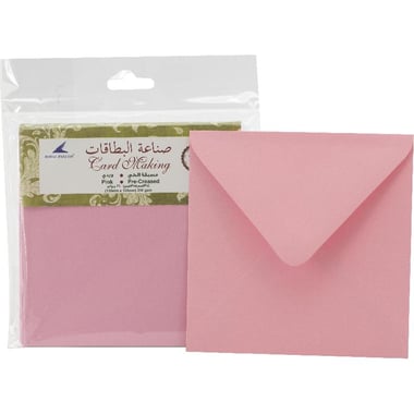 Royal Falcon Card Set, Plain Pastel, Pink