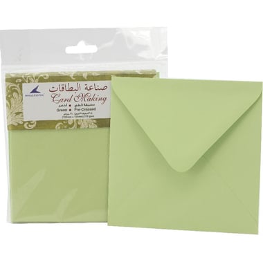 Royal Falcon Card Set, Plain Pastel, Light Green