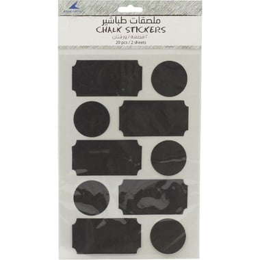 Royal Falcon Chalk Sticker, Assorted Sizes, Black