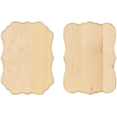 Walnut Hollow Farm Wooden Plaque, Modern, Assorted Shapes, Natural, 5.25 in ( 13.34 cm )X .31 in ( 7.87 mm )