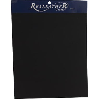 RealeatheR Crafts Triump Trim Leather Premium, Black, 8.5 in. x 11 in.