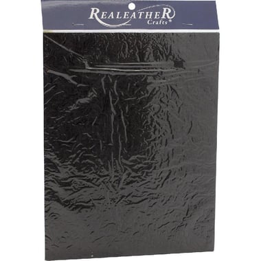 RealeatheR Crafts Acanthus Trim Leather Premium, Black, 8.5" X 11"