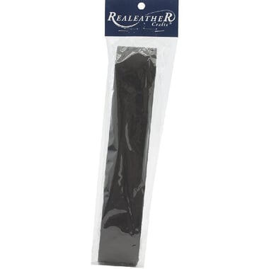 RealeatheR Crafts Leather Strips, Black, 1 1/2" x 42"