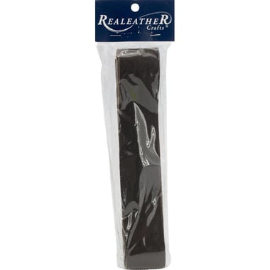 RealeatheR Crafts Leather Strips, Brown, 1 1/2" x 42"