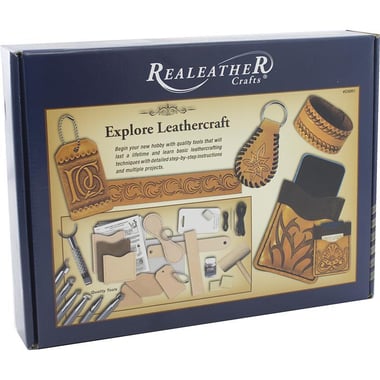 RealeatheR Crafts Explore Leather Craft, Natural