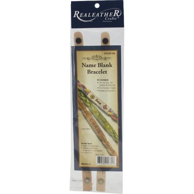 RealeatheR Crafts Name Blank Bracelet Leather Craft, Assorted Color, 5/8" X 7 1/2"