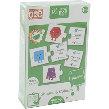 Learning Kids Match & Learn Shapes & Colors Mix & Match, 25 Pieces, English, 3 Years and Above