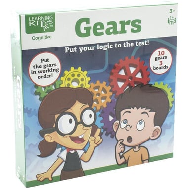 Learning Kids Cognitive Gears Logic Puzzle, 13 Pieces, English, 3 Years and Above