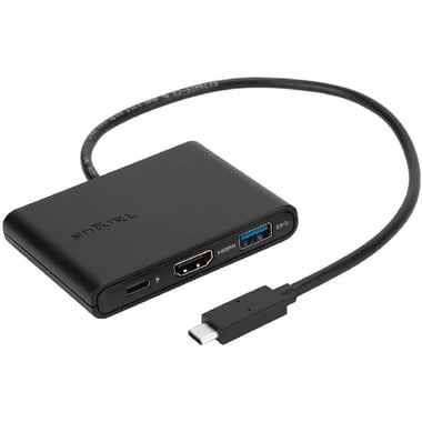 Targus USB-C Digital AV Multi-port Station, USB-C (3.1), 3 Port (1X HDMI/1X USB-C/1X USB-A), Black