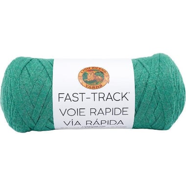 Lion Brand Fast-Track Yarn, Super Bulky, Go Cart Green