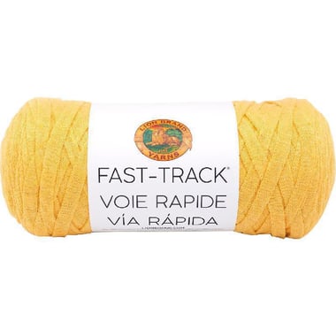 Lion Brand Fast-Track Yarn, Super Bulky, Taxi Cab Yellow