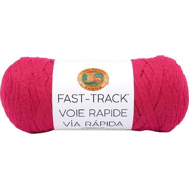 Lion Brand Fast-Track Yarn, Super Bulky, Pink Convertible