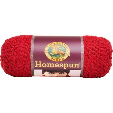 Lion Brand Homespun Yarn, Bulky, Candy Apple