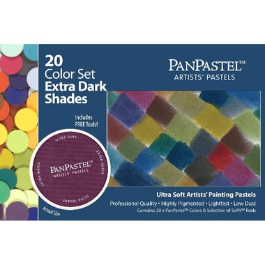 بان باستيل بستيل الفنان 20‎ Color Set Extra Dark Shades أقلام باستيل ناعمة، 20‎ Colors + Tools
