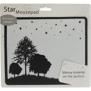 E-Century Star Mouse Pad, Black/Grey