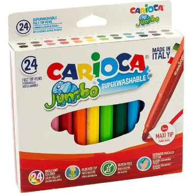Carioca Jumbo Felt-tip Marker, 24 Pieces