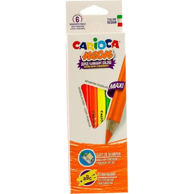 Carioca Color Pencil Set, Aquamarine, HB, Fine, 6 Pieces