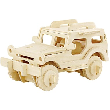 Rowood Jeep Transportation 3D Puzzle, 38 Pieces, 7 Years and Above