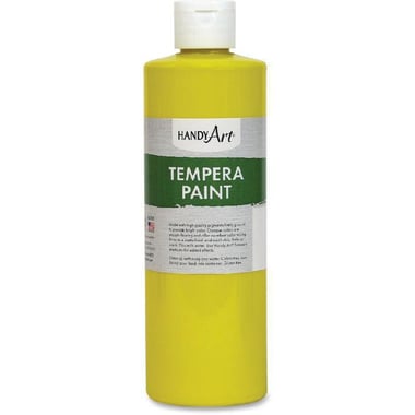 Handy Art Tempera Color Paint, Yellow, 16.00 oz ( 454.61 ml )