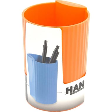 هان برافو كأس أقلام، بلاستيك، برتقالي
