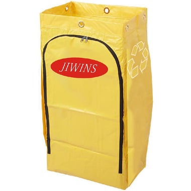 Jiwins Garbage Bag, 30.00 gl ( 133.68 l ), Vinyl, Yellow