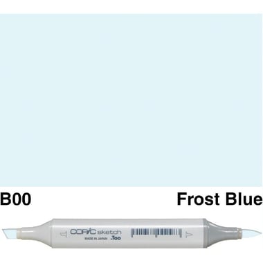 COPiC Sketch B-00 Graphic Art Marker, Frost Blue, Twin Tip