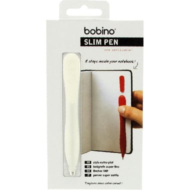 Bobino Slim Dry Ink Pen, Black Ink Color, Medium, Ballpoint,