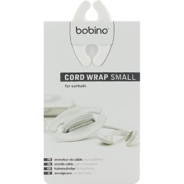 Bobino Cord Wrap Organizer, Small, Travel Essential, White