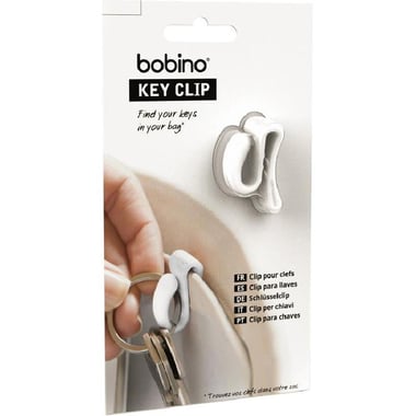 Bobino Key Clip, Travel Organizer, White