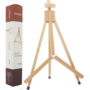 Artmate Ribble - Wooden, Table Type Tripod Easel, Natural Beige
