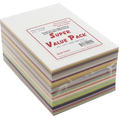 Paper Accent Cardstock Paper, Super Value Pack, Assorted Color