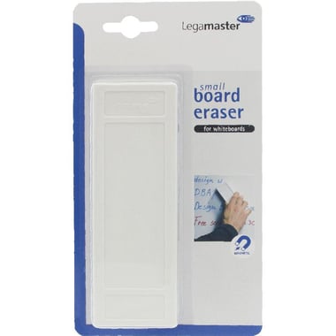 Legamaster Whiteboard Eraser, Magnetic, Small, White