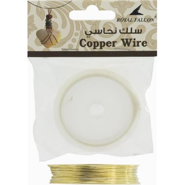 Beading Wire, 0.8 mm, Dark Gold