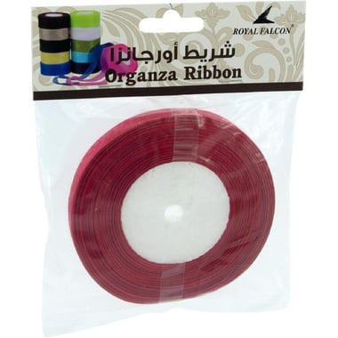 Organza, Thin & Transparent, Fabric Ribbon, Red, Polyester