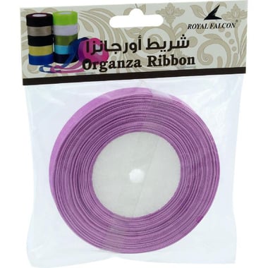 Organza, Thin & Transparent Fabric Ribbon, Purple, Polyester