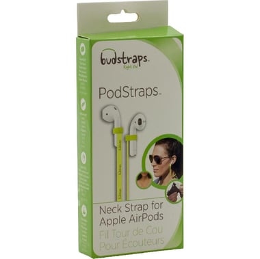 BudStraps PodStraps Earbuds Strap, for Apple AirPods, Yellow