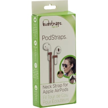 BudStraps PodStraps Earbuds Strap, for Apple AirPods, Charcoal