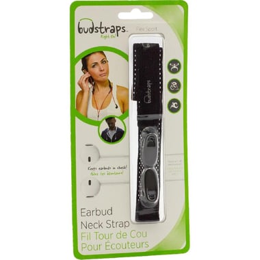 BudStraps Flex Sport Earbuds Strap, for Apple EarPods, Black