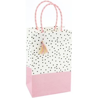 The Gift Wrap Company Gift Bag, Pink Spotted, Small, Assorted Color Prints