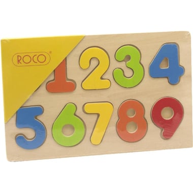 Roco 1-9 Numbers Puzzle, 10 Pieces, English, 3 Years and Above