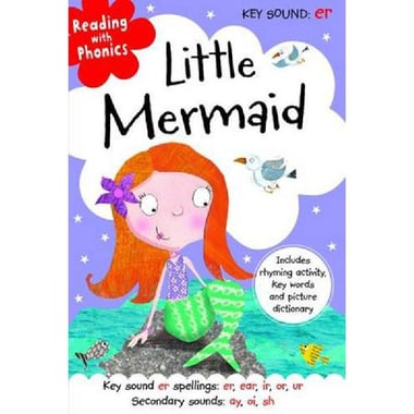 Little Mermaid (Reading with Phonics) - Includes Rhyming Activity, Key Words and Picture Dictionary