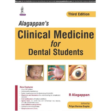 Alagappan's Clinical Medicine for Dental Students, 3rd Edition