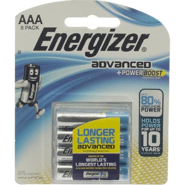 Energizer Advanced +Powerboost AAA Multipurpose Battery, 1.5 Volts,