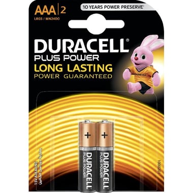 Duracell MN2400 AAA Multipurpose Battery, 1.5 Volts