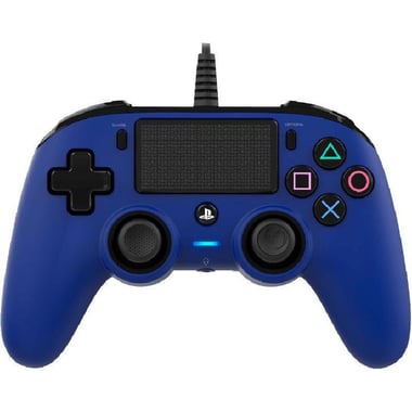 Nacon Compact Controller, Wired, for PlayStation 4, Blue