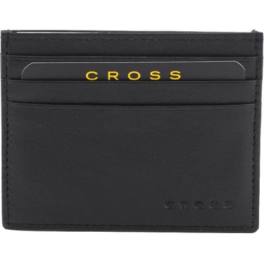Cross Casual Card Wallet, PU Material, Black