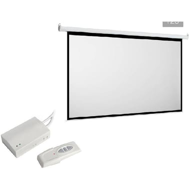 Legamaster Electric Projector Screen, 280.00 cm ( 9.19 ft )X 179.00 cm ( 5.87 ft ), Black/White